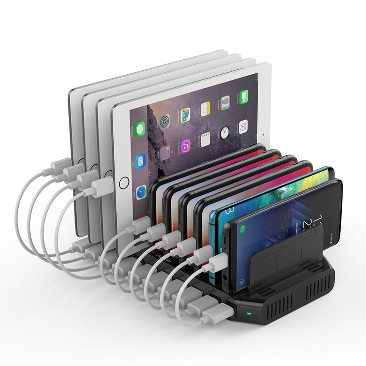 10 Ports iPad iPhone Charging Station 60W