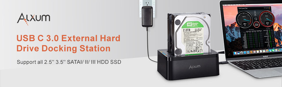 Clone Hard Drive Docking Station USB C 3.0 to SATA