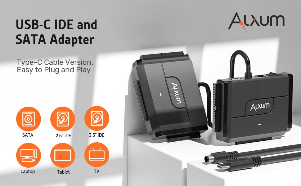 SATA IDE to USB C Hard Drive Adapter