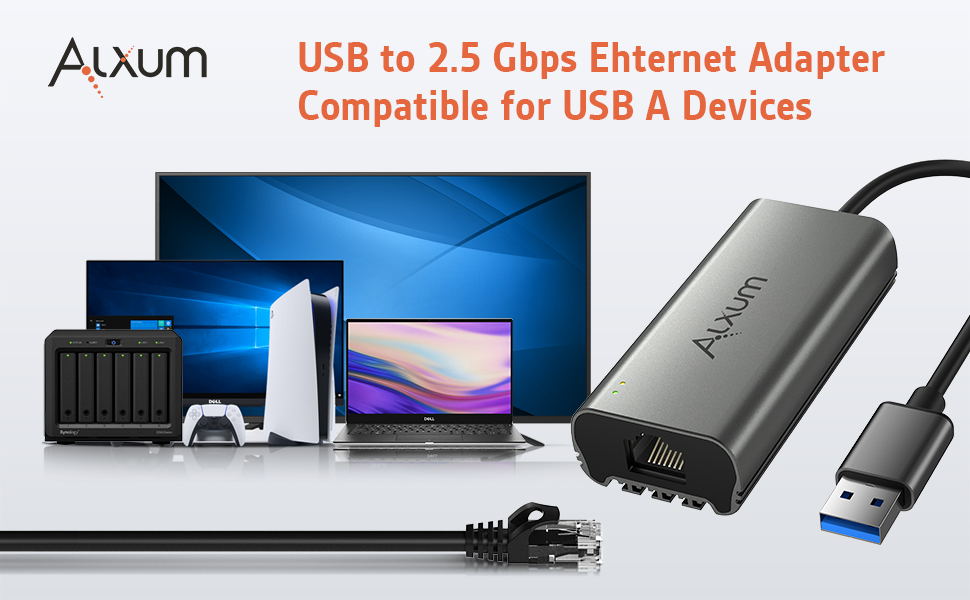 USB A to 2.5G Ethernet Adapter