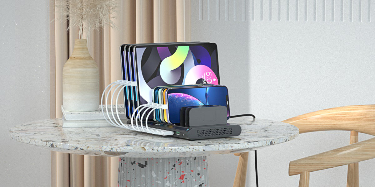 USB Charging Station 10 Ports With Type-C Port 120W